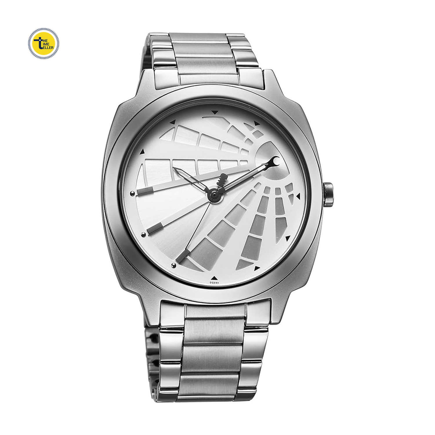 Fastrack Groove Quartz Analog Silver Dial Stainless Steel Strap Watch for Men (3322SM01)